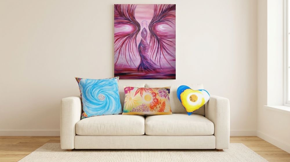 Kissen auf dem Sofa