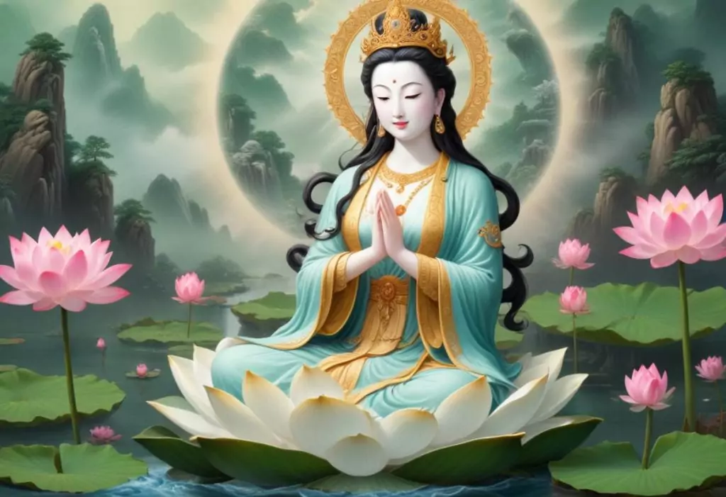 Lady Quan Yin - Einssein mit dem Lotus von Mutter Erde