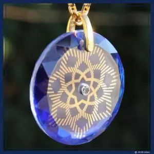 Ashtar-Medaillon - Litios Lichtkristalle