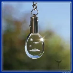 Ashtar-Schlüsselanhänger - Litios-Lichtkristalle