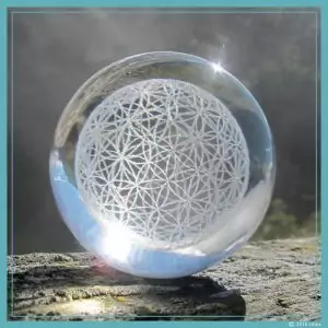 Blume des Lebens-Kugel - Litios-Lichtkristalle
