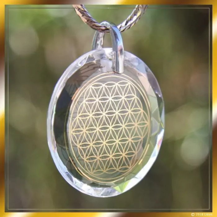Blume des Lebens Kette Litios Lichtkristalle
