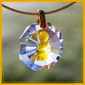 Buddha-Medaillon - Litios-Lichtkristalle