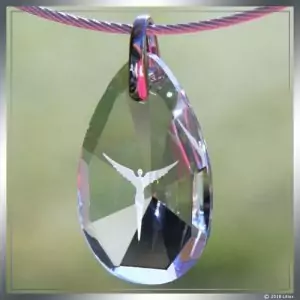 Engelsmedaillon von Litios für Chakra Reinigung und Aura Schutz