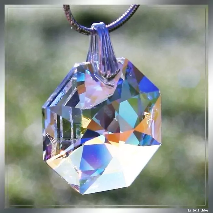 Octagon-Anhänger - Litios-Lichtkristalle